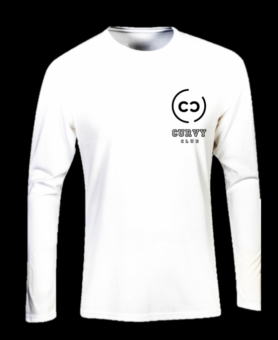 Curvy Club White Shirt Front View