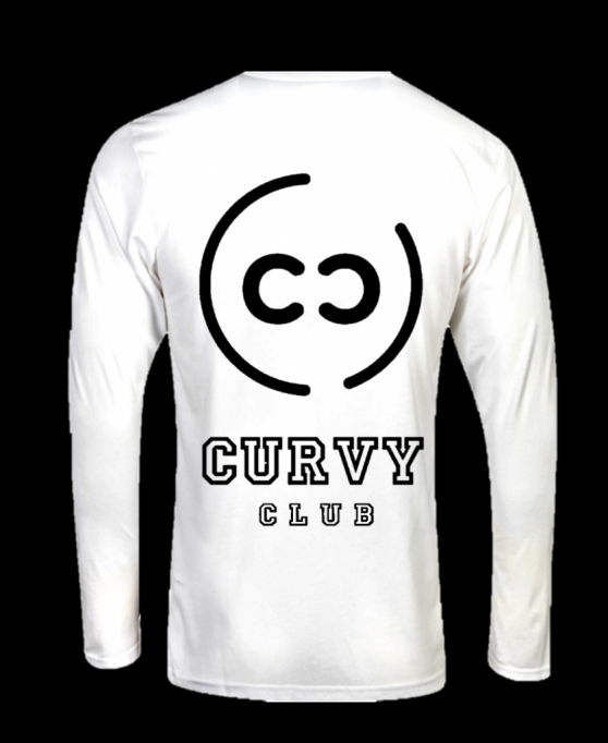 Curvy Club White Shirt Back View